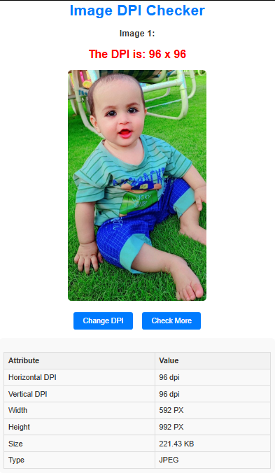 Image dpi checker